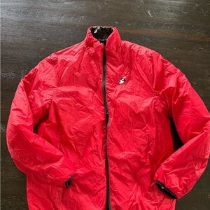 Disney Red reversible black and white puffer women’s medium jacket